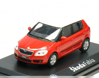 SKODA Fabia II (2007), Red Corrida with White Roof