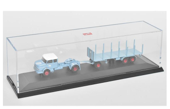 Акриловый бокс для моделей грузовиков с прицепом