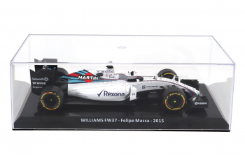 WILLIAMS F1 Fw37 Team Martini Racing №19 Season (2015) Felipe Massa - Con Vetrina - With Showcase, White Blue Red