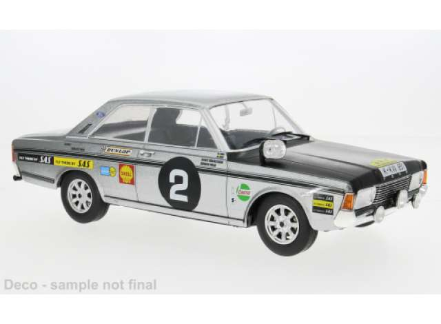 FORD 20M RS (P7b), Rally WM, East African Safari Rally #2 B.Bengt Söderström i Gunnar Palm (1969), silver 