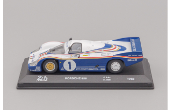 PORSCHE 956lh 2.6l F6 Twin Turbo Team Rothmans Porsche System №1 Winner 24h Le Mans (1982) Jacky Ickx - Derek Bell, white / blue