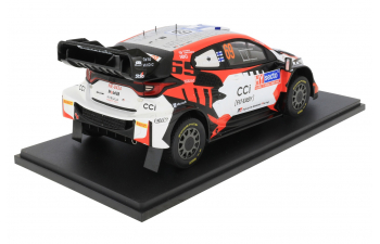 TOYOTA Yaris Gr Rally1 Team Toyota Gazoo Racing Wrt №69 Rally Finland (2024) Kalle Rovanpera - Jonne Halttunen, Black White Red