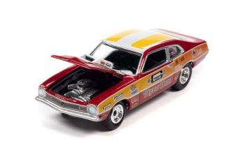 FORD Maverick Dyno Don Nicholson (1970), Red/Orange/White, CHEVROLET Nova Bill Jenkins (1966), white