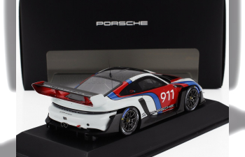 PORSCHE 911 992 Gt3 R №911 Racing Coupe (2023), White Blue Red