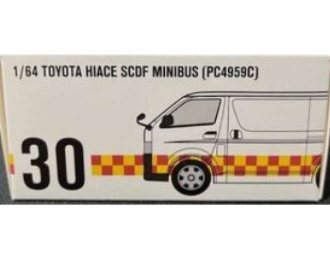 TOYOTA Hiace SCDF Minibus (PC4959C), white / red / yellow