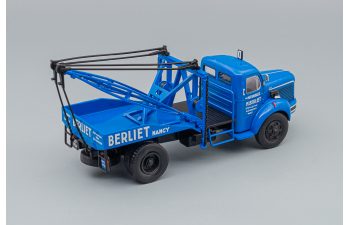 BERLIET Glm 10 Truck Depanneuse Carro Attrezzi - Wrecker Road Service 2-assi 1955, Blue