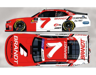 Chevrolet #7 Justin Allgaier *BRANDT*, red/white 2025