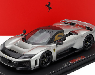 FERRARI F80 2024 - Carbon Rims - Con Vetrina - With Showcase, silver