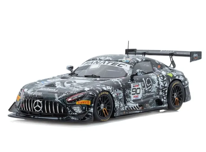MERCEDES-BENZ Amg Gt3 Evo 6.2l V8 Team Madpanda Motorsport №90 24h Spa (2024) Ezequiel Perez Companc - Alain Valente - Patrick Assenheimer - Karol Basz, Black White