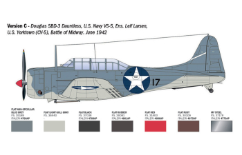 Сборная модель McDONNEL DOUGLAS Sbd-3 Dauntless Military Airplane 1938
