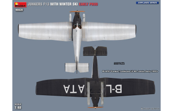 Сборная модель JUNKERS F13 Airplane With Winter Ski 1925