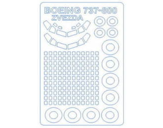 Маски окрасочные на Boing 737-800 + маски на диски и колеса