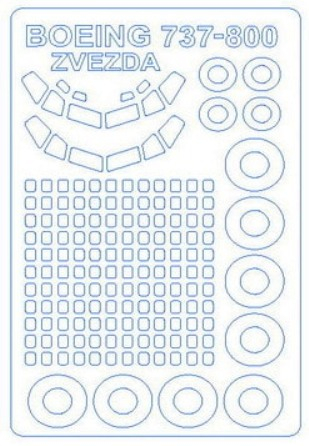 Маски окрасочные на Boing 737-800 + маски на диски и колеса