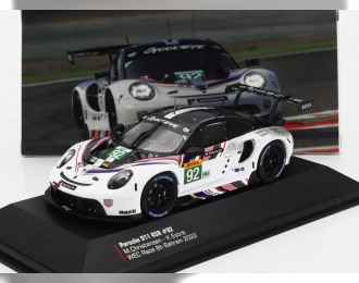 PORSCHE 911 Rsr-19 Goodbye Team Porsche Gt N92 Last Race Wec 8h Bahrain (2022) Kevin Estre - Michael Christensen, White Black