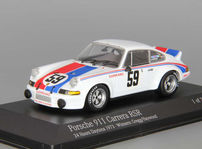 PORSCHE 911 Carrera RSR #59 Winner Daytona (1973), white