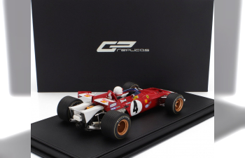 FERRARI F1 312b 3.0 F12 Scuderia Ferrari Spa Sefac №4 Winner Italy Gp Monza (with Pilot Driver) (1970) Clay Regazzoni, Red