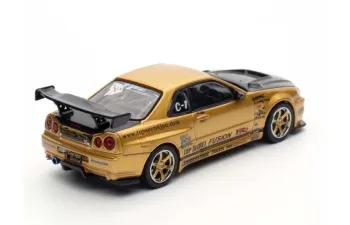 NISSAN Top Secret R34 GT-R, gold