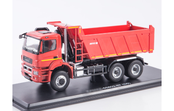 Камский грузовик 65802-87 (S5) самосвал, красный