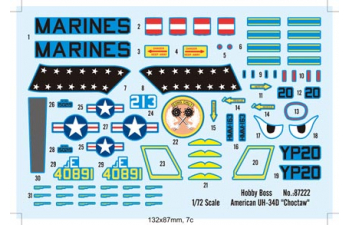 Сборная модель Вертолет UH-34D "CHOTAW"