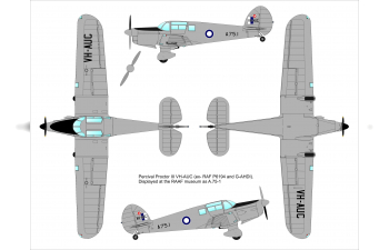 Сборная модель Percival Proctor MK.III (гражданская служба)