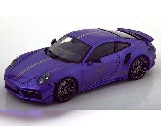 PORSCHE 911 (992) Turbo S Coupe (2021), purple-metallic