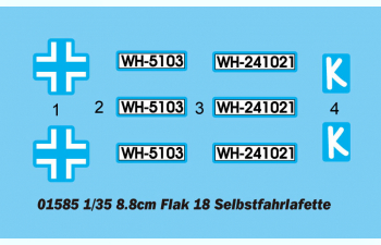 Сборная модель САУ Sd.Kfz.8 mit Flak 18 Selbsfahrlafette