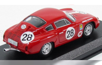 PORSCHE Abarth Scuderia Filipinetti N 28 Nurburgring 1963 Knunis - Schiller, Red