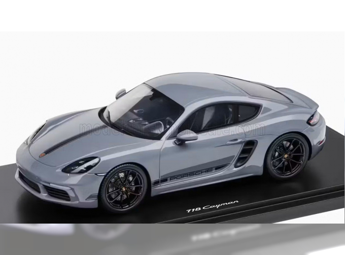 PORSCHE 718 (982) Cayman Style Edition (2022) - Con Vetrina - With Showcase, Artic Grey