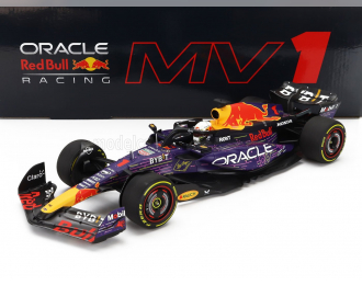 RED BULL F1 Rb19 Team Oracle Red Bull Racing №1 World Champion Winner Las Vegas Usa Gp (2023) Max Verstappen, Purple Yellow Red