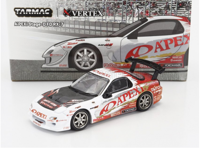 MAZDA Rx-7 Fd3s A-spec Apex Coupe (1993), White Red Black