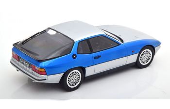 PORSCHE 924 Turbo, silber/blau