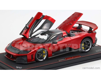 FERRARI F80 2024 - CARBON SILVER RIMS - CON VETRINA - WITH SHOWCASE