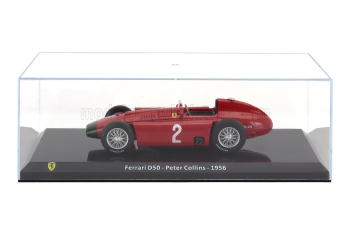 FERRARI F1 Lancia D50 №2 Season (1956) Peter Collins - Con Vetrina - With Showcase, Red