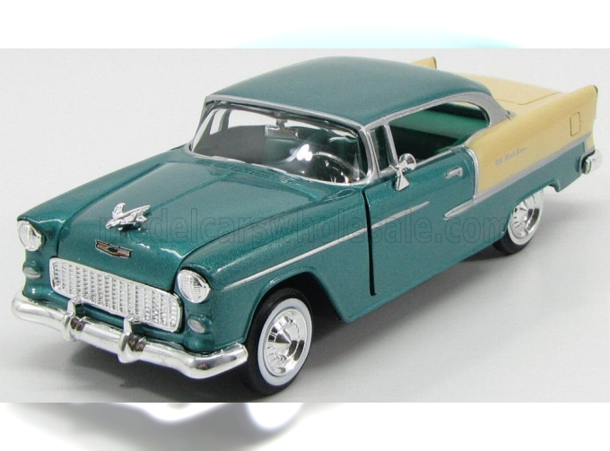 CHEVROLET Bel Air 2-door (1955), Green Met Cream