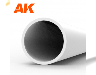 Hollow tube 5.00dx350mm (W.T. 0,7mm)-STYRENE STRIP