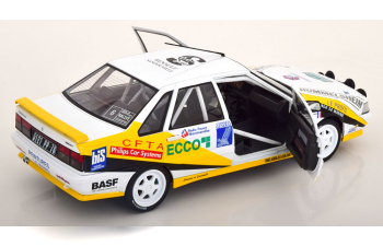 RENAULT R21 Turbo Mkii Turbo Gr.a (night Version) №6 Rally Charlemagne (1991) M.Rats - G.Bourdaud, White Yellow Blue