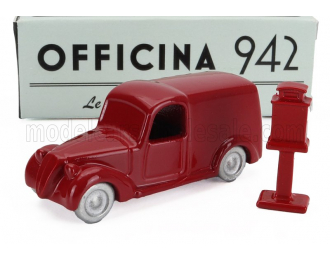 FIAT 508 C/1100 Van Furgone Viberti Regie Poste (1938), Red