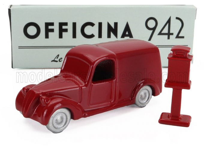 FIAT 508 C/1100 Van Furgone Viberti Regie Poste (1938), Red