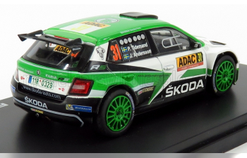 SKODA Fabia Iii R5 N31 Rally Deutschland (2015) J.andersson - P.tideman, Green White