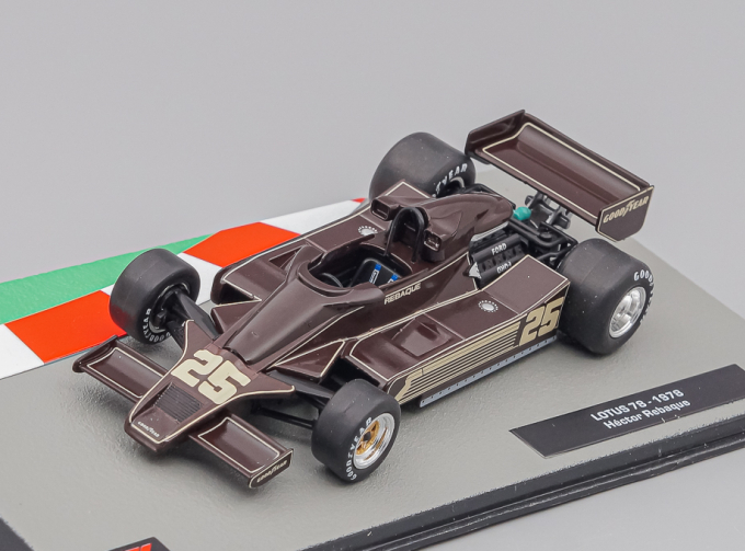 LOTUS F1 78 N 25 Season (1978) Hector Rebaque, dark / brown / gold