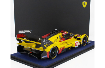 FERRARI 499p 3.0l Turbo V6 Team Af Corse №83 24h Le Mans (2024) Robert Kubica - Robert Shwartzman - Yifei Ye, Yellow Red