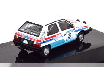 SKODA Favorit 136l (night Version) №21 Rally Barum (1990) Ladislav Krecek - Jan Krecman, White Light Blue