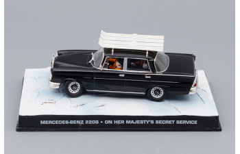 MERCEDES-BENZ 220S W111 On her majestys secret service 1960, black