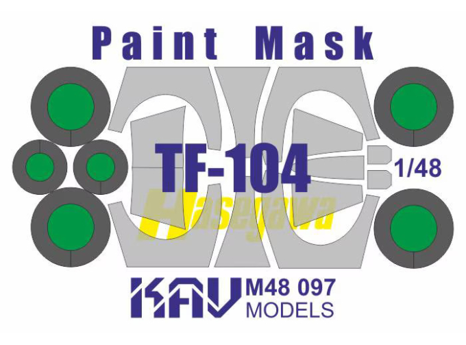 Маска окрасочная на TF-104 (Hasegawa)