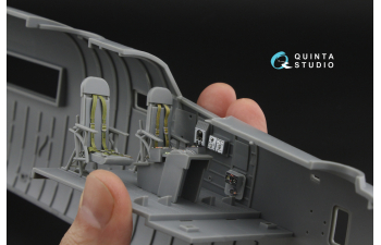 3D Декаль интерьера кабины B-24D/B-24J Liberator: отсек пилотов (Hobby Boss)