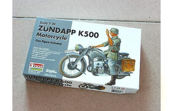 Сборная модель Мотоцикл Zundapp K500 с водителем