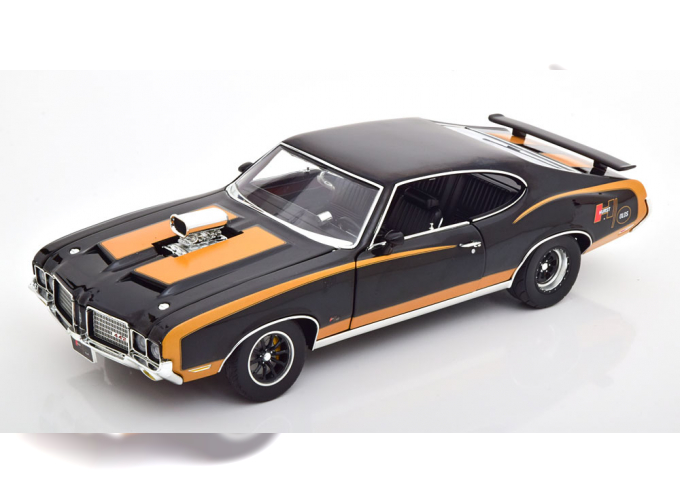 OLDSMOBILE 442 Hurst (1972), schwarz/gold