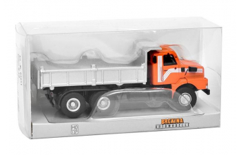 VOLVO N 10 dump truck (1980), orange / silver