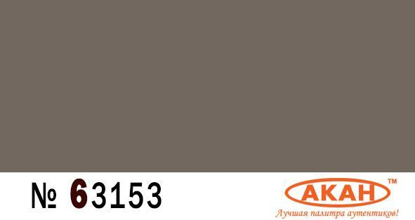 Краска акриловая водная (выцветшая) камуфляж верхних и боковых поверхностей самолёта Су-37 (борт № 711) коричневый, 10мл