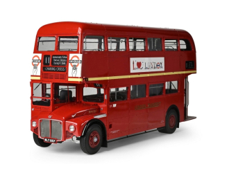 Сборная модель AEC ROUTEMASTER RM 857 London Bus L 69 8 B 20 H 37 5 in cm (1961), red